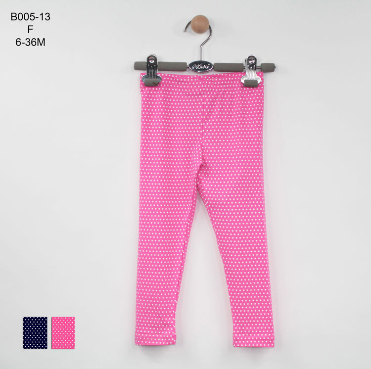 Picture of B00513- GIRLS SPOTTED HIGH QUALITY COTTON LEGGINGS