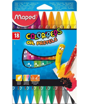 Maped Color'peps My First Plasticlean Plastic Crayons, 6 Per Pack