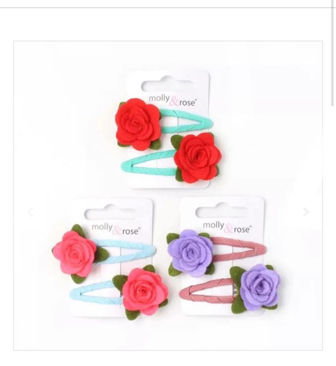 Picture of 1795-Card Of 2 Rose Motif Sleepies 5cm