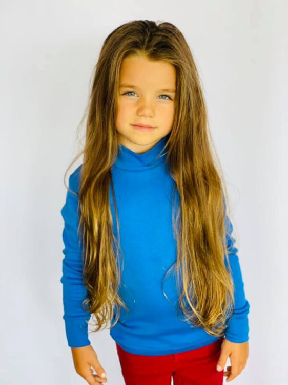 Picture of BIMBI  E 100% HIGH QUALITY Cotton Thermal Turtlenecks Royal